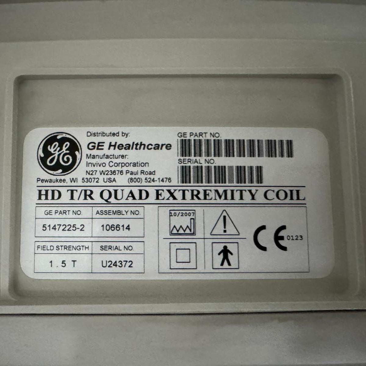 HD T/R EXTREMITY COIL 1.5T